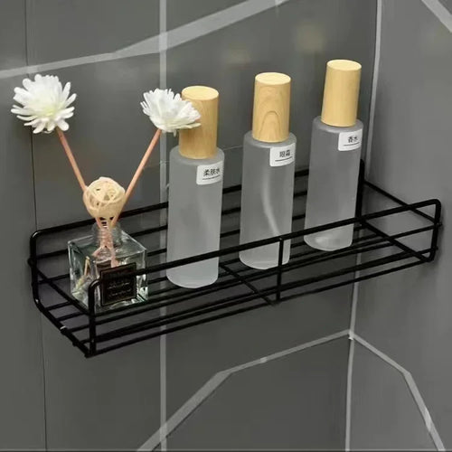 étagère murale de rangement pour cosmétiques et shampoing - vue 10 sur 10