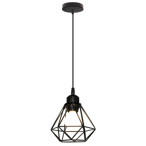 suspension vintage en métal abat-jour cage pour éclairage intérieur - vue 21 sur 24