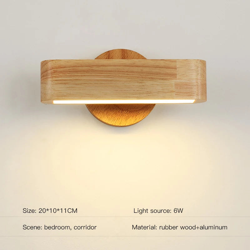 applique murale moderne en bois pour intérieur et veilleuse décorative