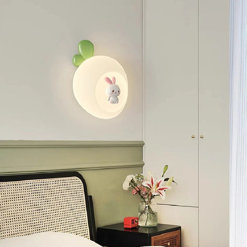 applique murale mignonnes pour enfants design lapin chat ours - vue 4 sur 6