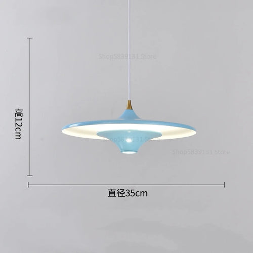 suspension led modernes simples et créatives nordiques - vue 9 sur 14
