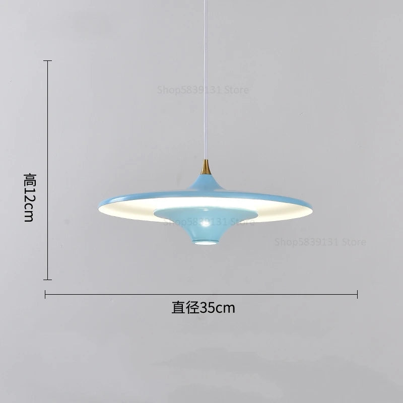 suspension led modernes simples et créatives nordiques - vue 8 sur 14