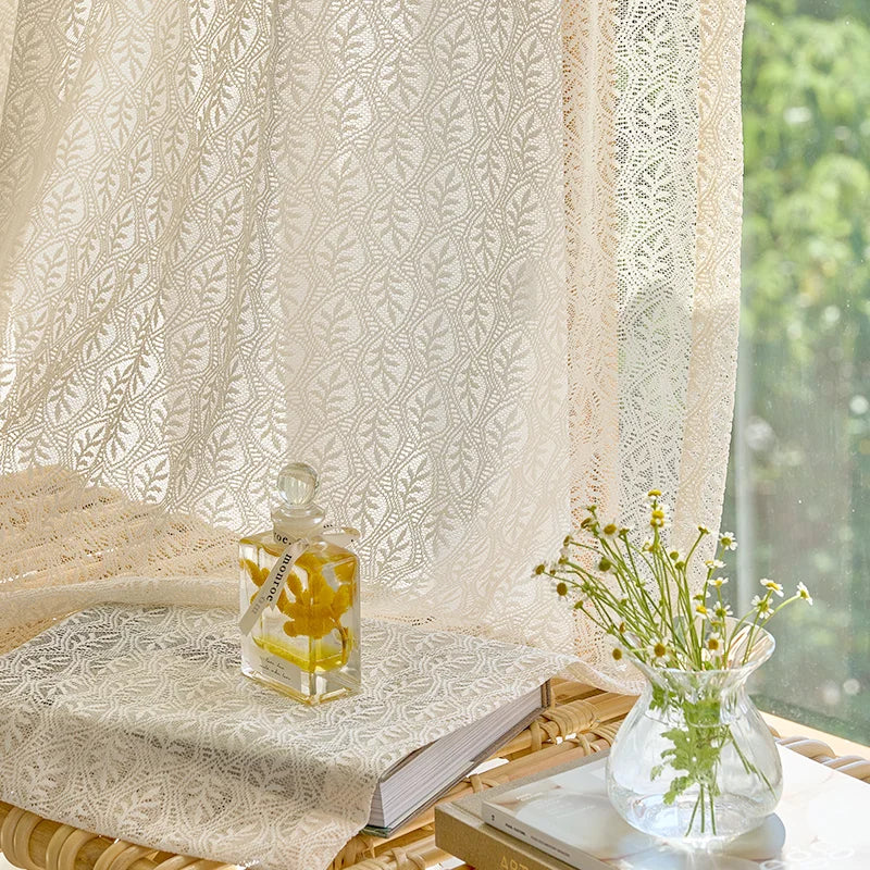 Voilage dentelle style classique léger pour salon chambre - vue 10 sur 12