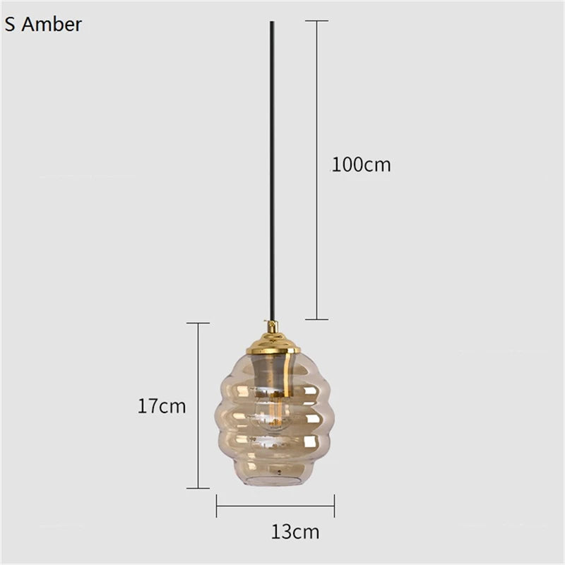 suspension boule de vitrail nordique moderne - vue 3 sur 15