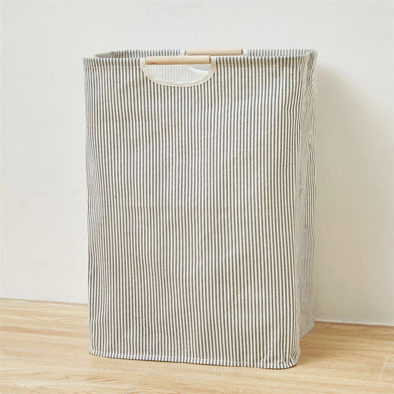 panier de rangement pliable pour linge sale avec poignée - vue 9 sur 12