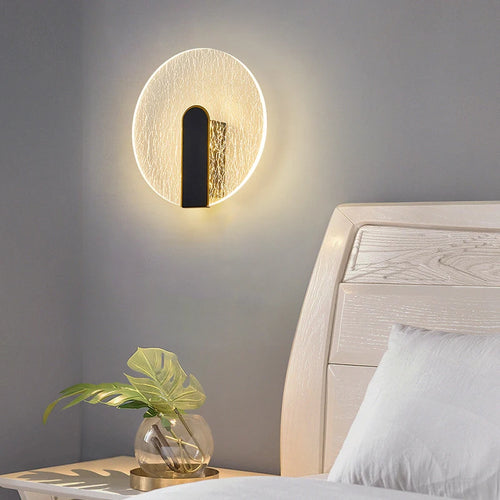 lampe de chevet murale acrylique design moderne motif losange minimaliste - vue 6 sur 14