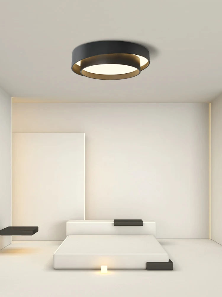 plafonnier rond moderne led design pour divers espaces - vue 4 sur 8