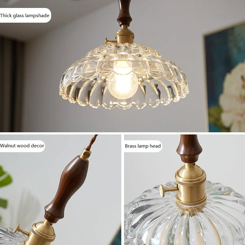 suspension en verre rustique avec interrupteur pour décoration moderne - vue 4 sur 15
