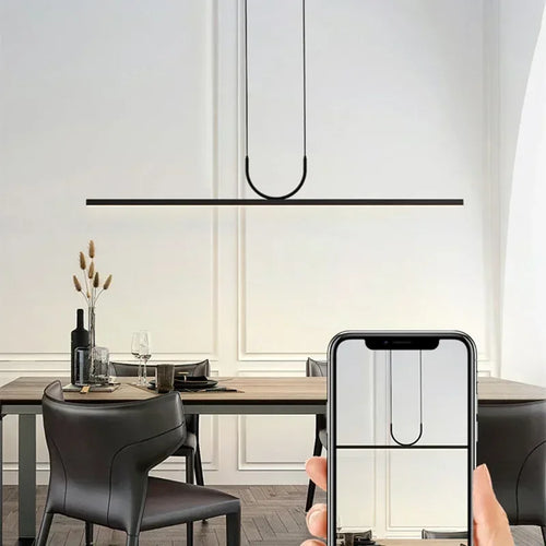 lustres led modernes simples pour table luminaires suspendus - vue 7 sur 14