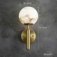 lustre de luxe en marbre à anneaux multiples pour décoration