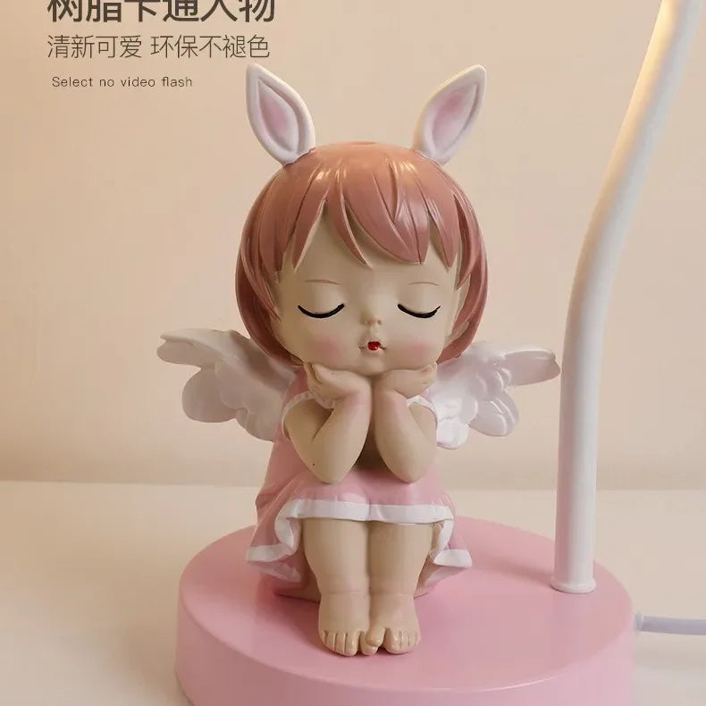 lampe de bureau pour enfants dessin animé lapin princesse mignon - vue 6 sur 9