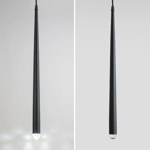 Cône suspension LED lampe Long Tube bulle acrylique cuisine île salle à manger boutique Bar comptoir décoration cylindre tuyau suspension - vue 4 sur 6