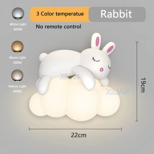 applique murale ours polaire et lapin pour chambre d'enfants - vue 11 sur 10