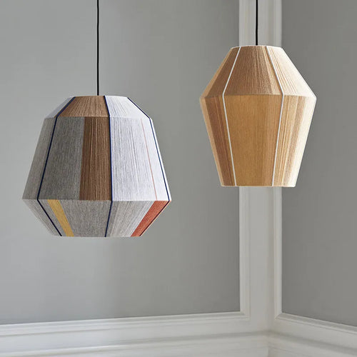 Suspension LOFT japonais rétro en bois bambou design - vue 2 sur 24