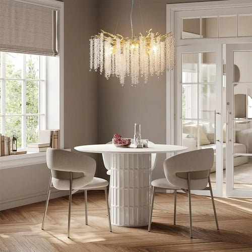 lustre en cristal design goutte d'eau pour intérieur élégant - vue 5 sur 7