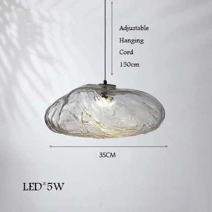 lustre en verre design nuage pour intérieur décoratif lumineux - vue 16 sur 21