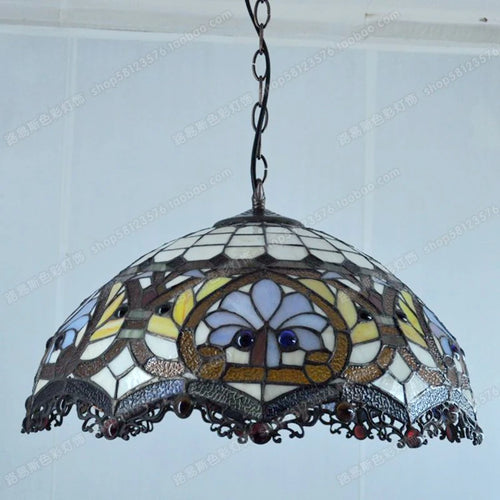 lustre vintage style européen en verre pour café bar - vue 7 sur 6