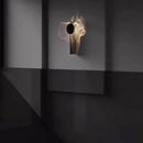 applique murale led chromée en acier inoxydable style science-fiction