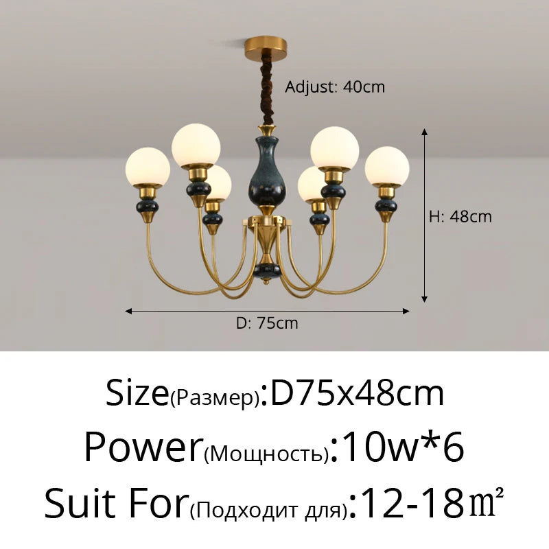 lustre nordique en verre pour un intérieur romantique et chaleureux - vue 11 sur 14