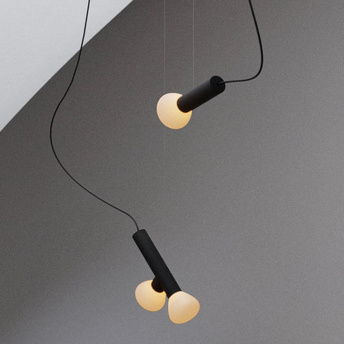 suspension moderne en verre pour éclairage créatif intérieur - vue 2 sur 9