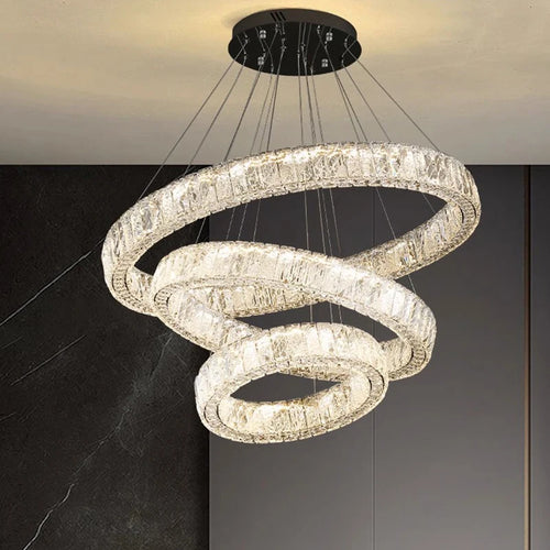 Lustre design cristal nordique pour salle à manger éclairage intérieur - vue 2 sur 9