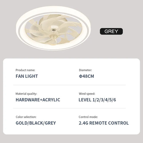 Ventilateur de plafond intelligent avec lumières - vue 9 sur 8