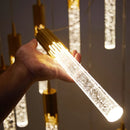Suspension en cristal de luxe pour décoration intérieure