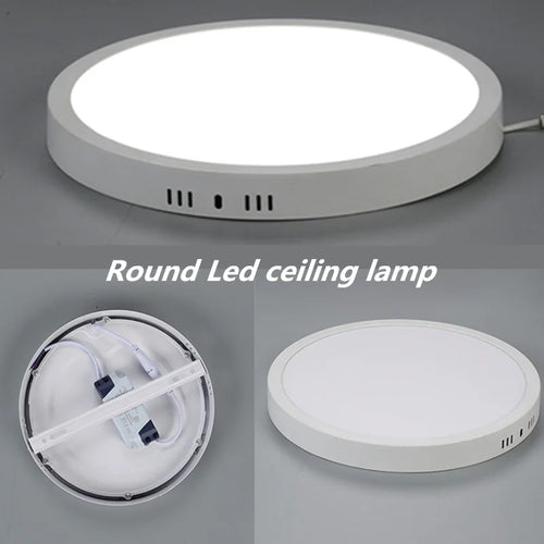 plafonnier led carré monté en surface éclairage led froid - vue 5 sur 14