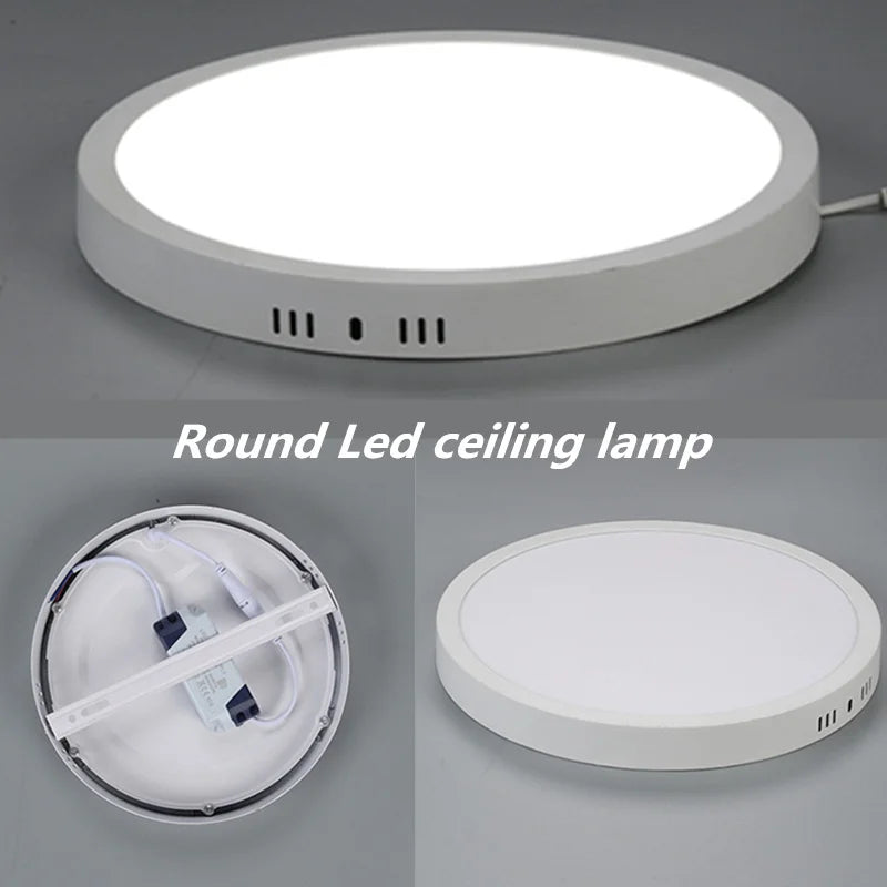 plafonnier led carré monté en surface éclairage led froid - vue 4 sur 14
