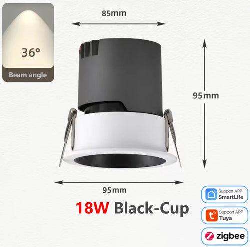 spot led cob zigbee intensité variable en aluminium - vue 16 sur 17