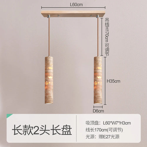 suspension design wabi-sabi en pierre pour ambiance moderne - vue 10 sur 14