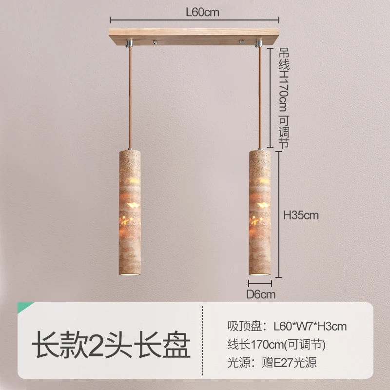 suspension design wabi-sabi en pierre pour ambiance moderne - vue 9 sur 14