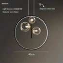 suspension moderne en verre à bulles pour restaurant et décoration intérieure