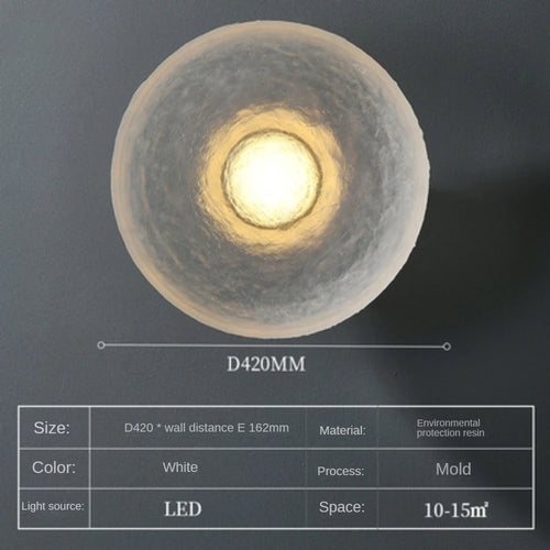 applique murale ronde moderne à led pour décoration intérieure et extérieure - vue 9 sur 8