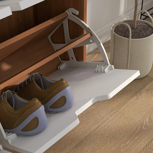 meuble à chaussures pliant avec 4 tiroirs pour 16 paires - vue 6 sur 6