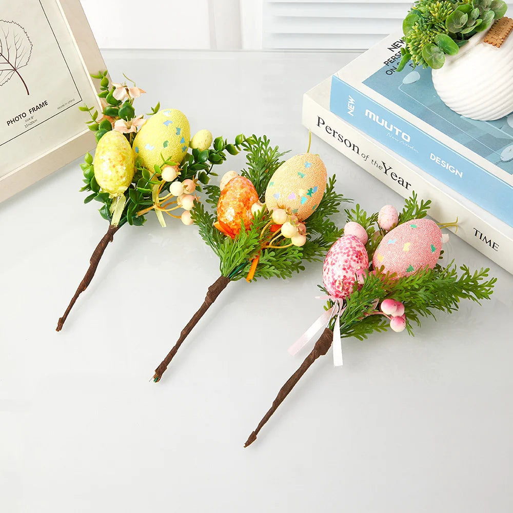 branche d'oeufs de pâques pour décorations florales et jardin - vue 5 sur 13