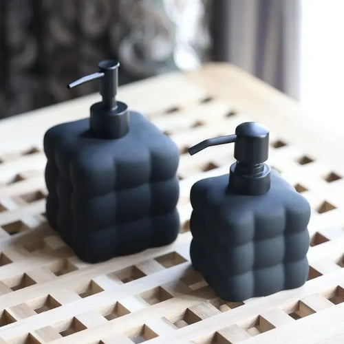 distributeur de savon créatif en céramique pour désinfectant et shampoing - vue 3 sur 12