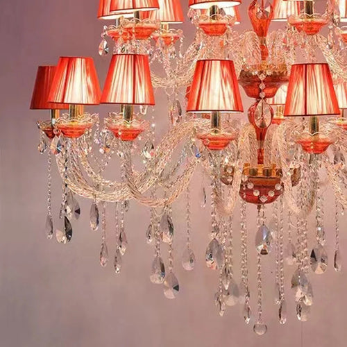 lustre en cristal design pour décoration de restaurant et café - vue 6 sur 6