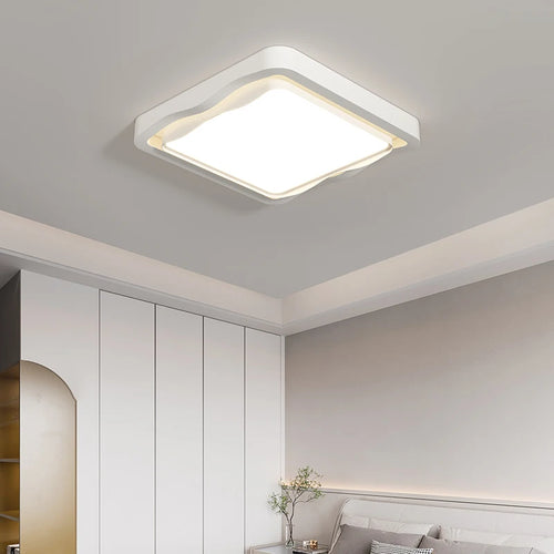 plafonnier moderne style salon crème protection yeux spectre complet - vue 4 sur 8