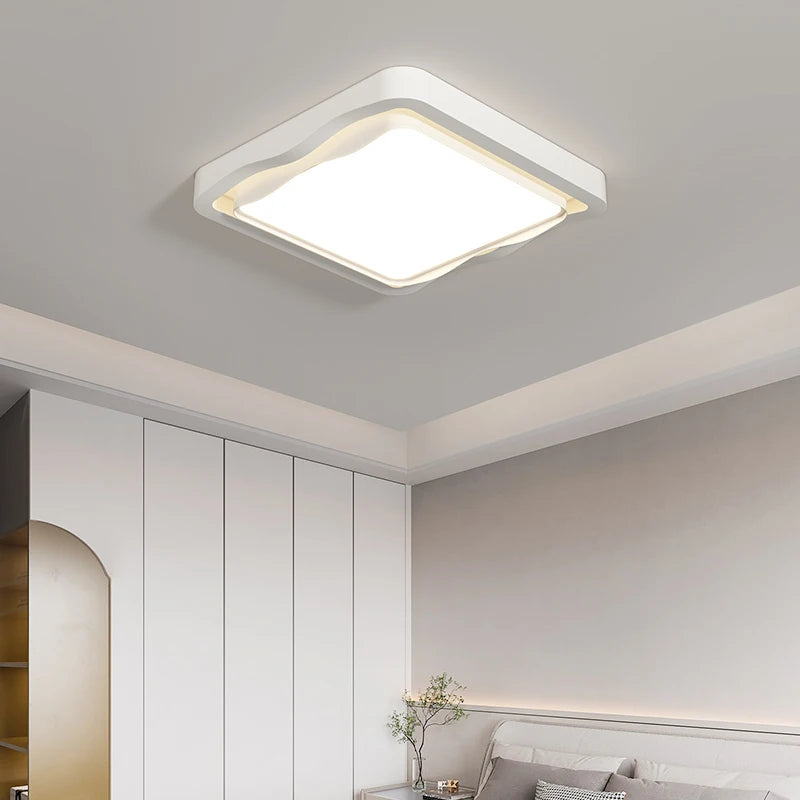 plafonnier moderne style salon crème protection yeux spectre complet - vue 3 sur 8