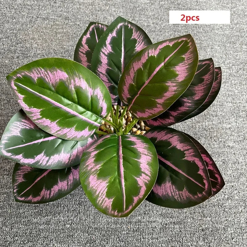 feuilles de phénix artificielles décoration verte en plastique - vue 6 sur 40