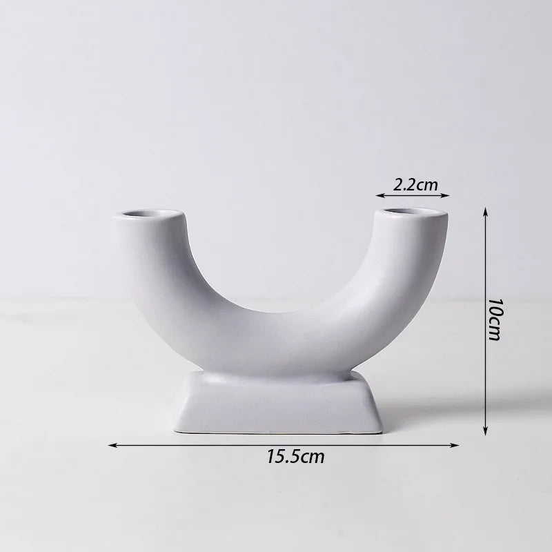 bougeoir nordique en béton pour décoration intérieure moderne - vue 11 sur 14