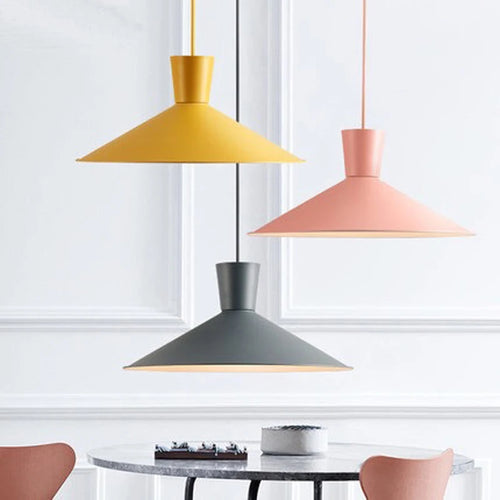 Modern Macarons Pendant Ceiling Lights, Nordic Designer Suspension Lamp for Kitchen Islands, Dining Tables, Bar Restaurant Decor - vue 7 sur 6