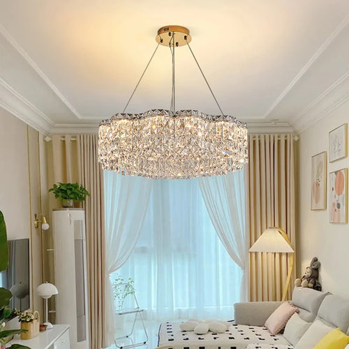 lustre moderne en cristal pour un éclairage élégant intérieur - vue 3 sur 10
