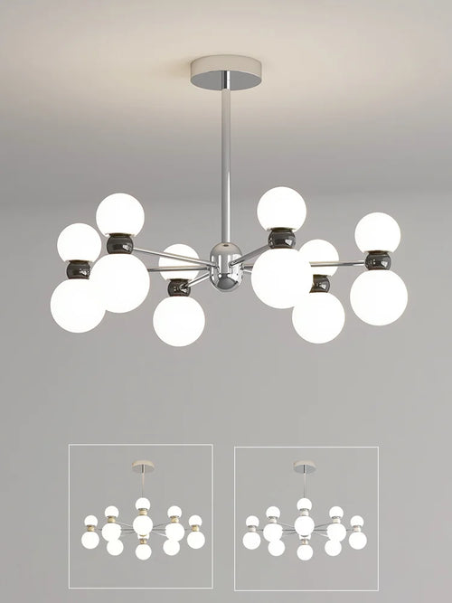 lustre suspendu dimmable pour décoration intérieure moderne - vue 2 sur 15