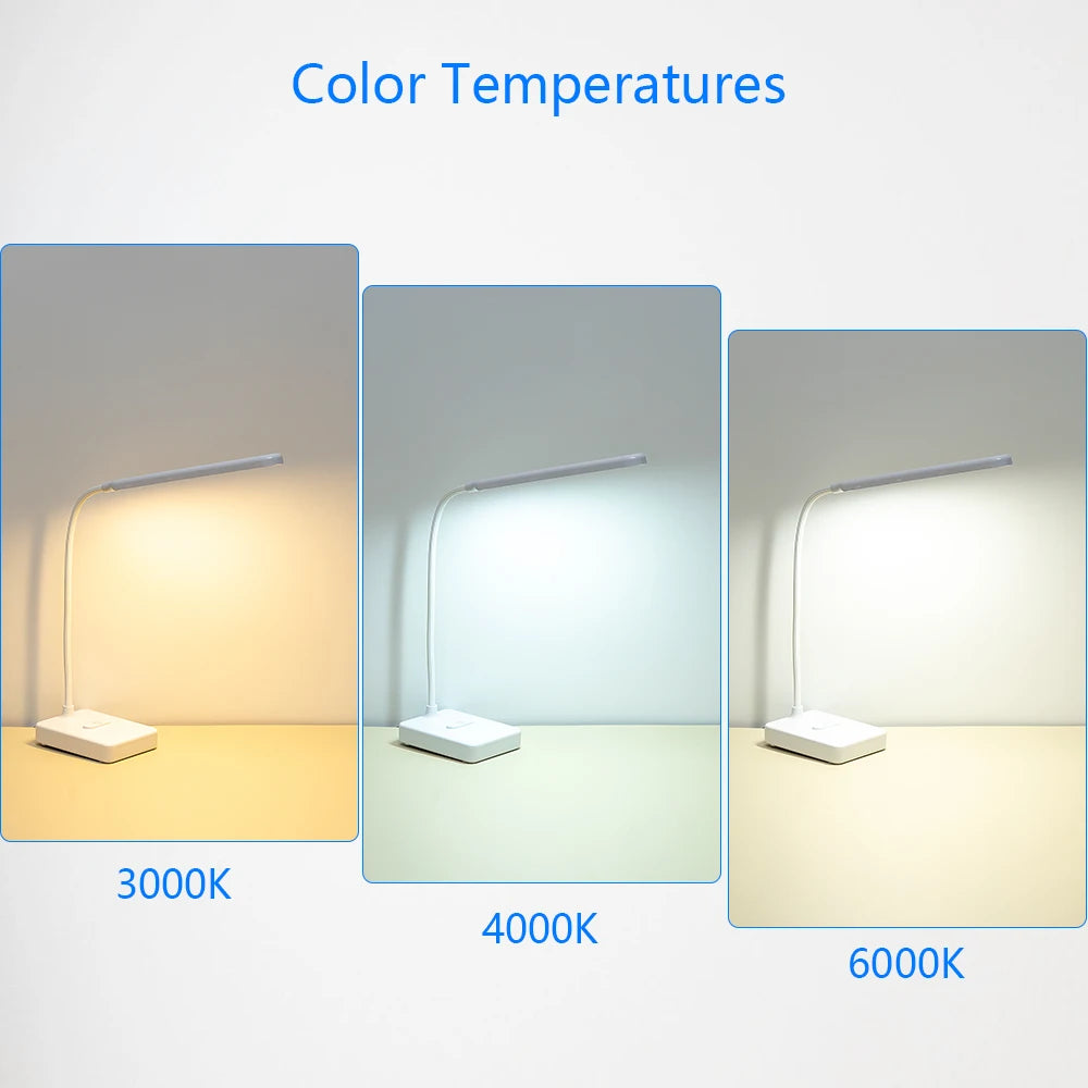 lampe de bureau led tactile usb avec protection des yeux - vue 3 sur 29