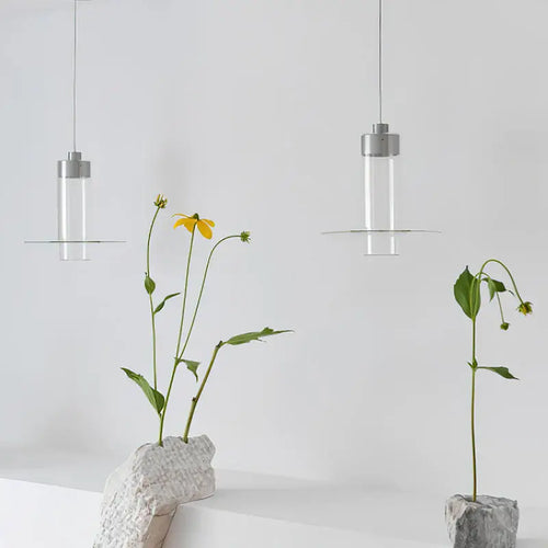 lustre moderne en verre pour cuisine et salon - vue 3 sur 7