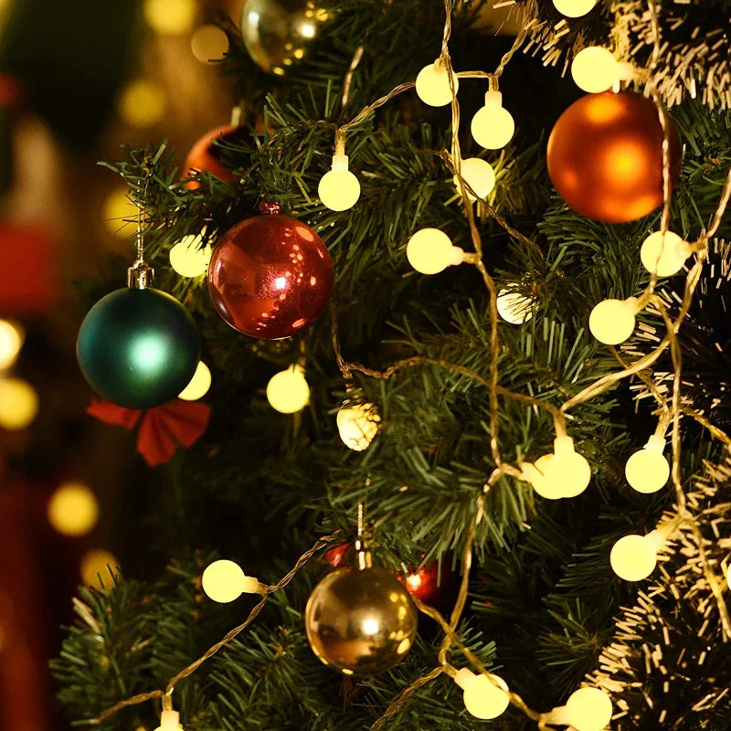 guirlande lumineuse à petites boules pour décoration intérieure et extérieure - vue 4 sur 9