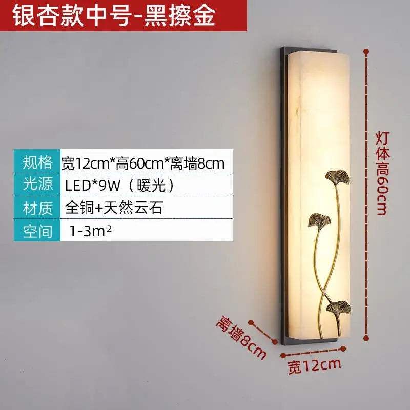 applique murale vintage en marbre à led pour extérieur jardin et cour - vue 7 sur 15