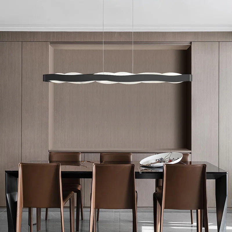 lustre moderne suspendu éclairage intérieur design élégant lumineux - vue 6 sur 13